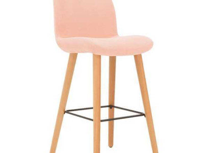 Modern Rosa Stuhl Designer Barhocker Holz stilvoll Luxus Möbel Hocker neu